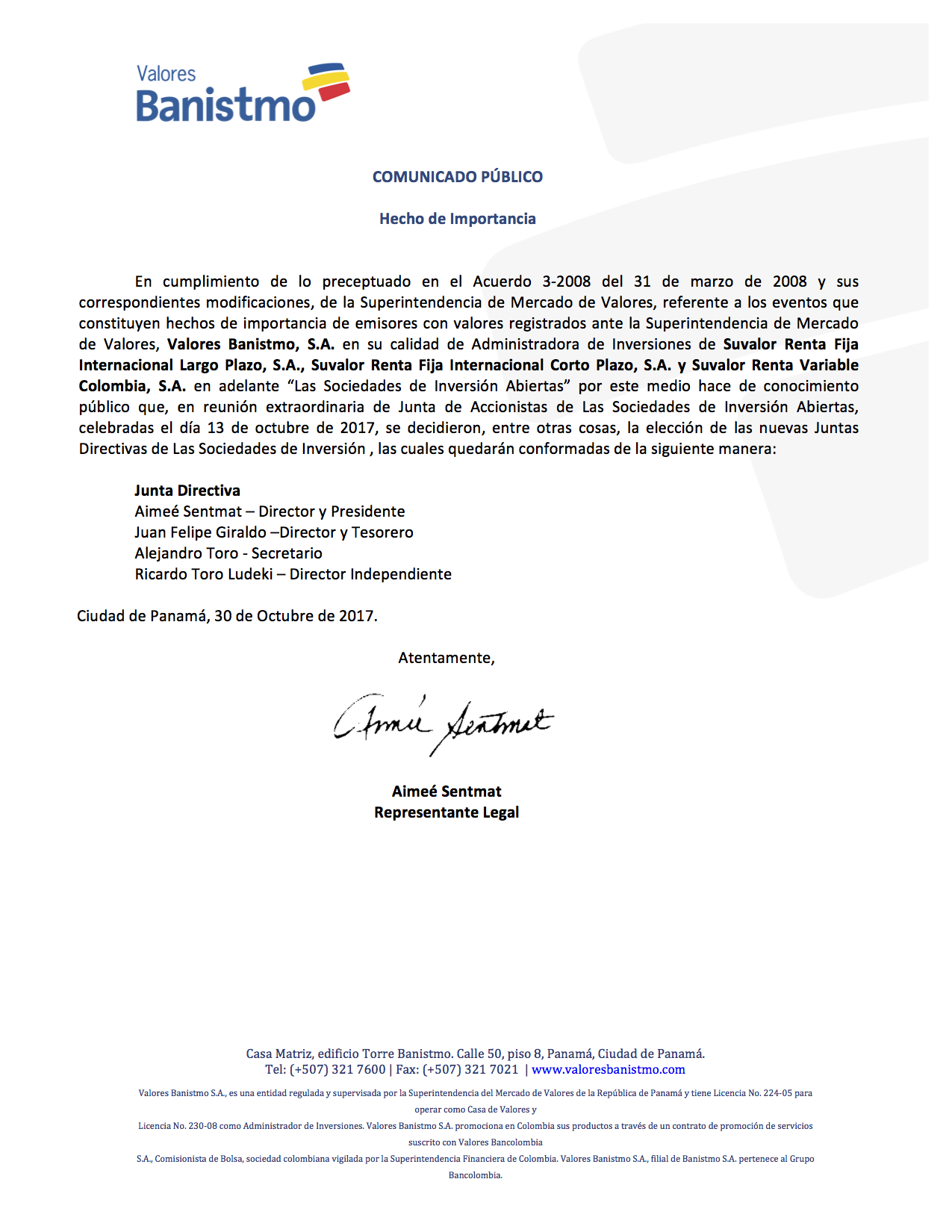 Comunicado Público