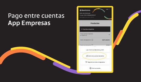 Pago entre cuentas App Empresas