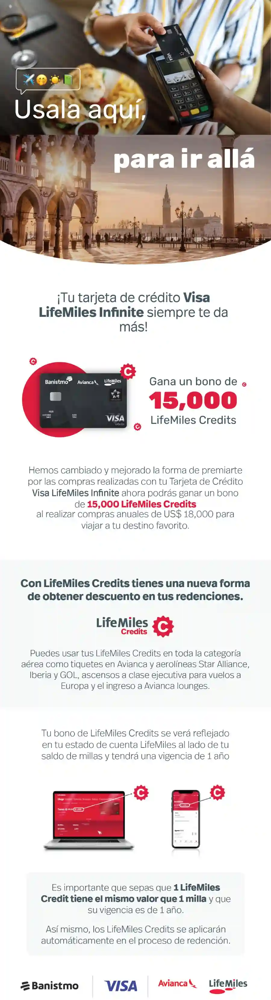 Beneficios Visa LifeMiles Infinite