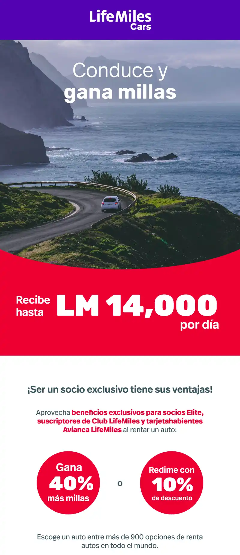 LifeMiles Cars - Conduce y Gana Millas