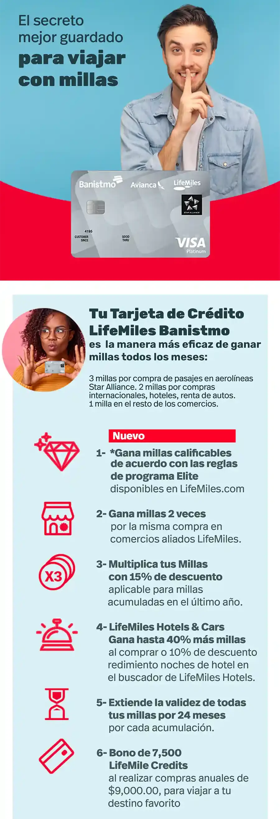El secreto mejor guardado para viajar con millas - LifeMiles Platinum | Banistmo