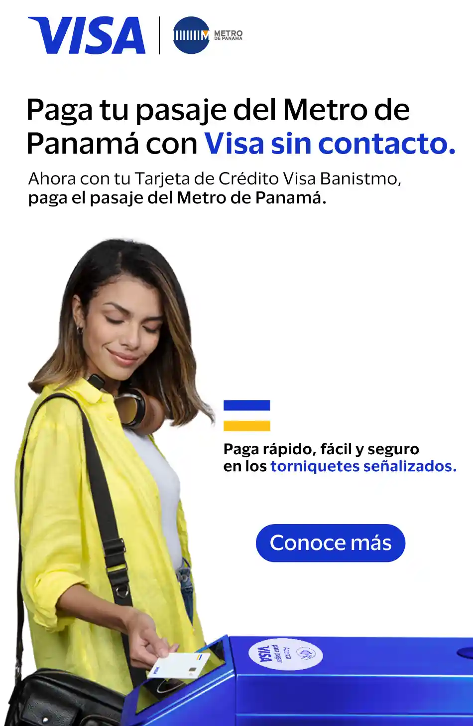 Visa - Metro de Panamá - Paga tu pasaje del metro con Visa