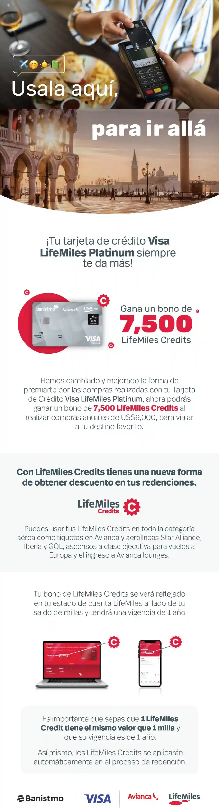 Beneficios Visa LifeMiles Infinite