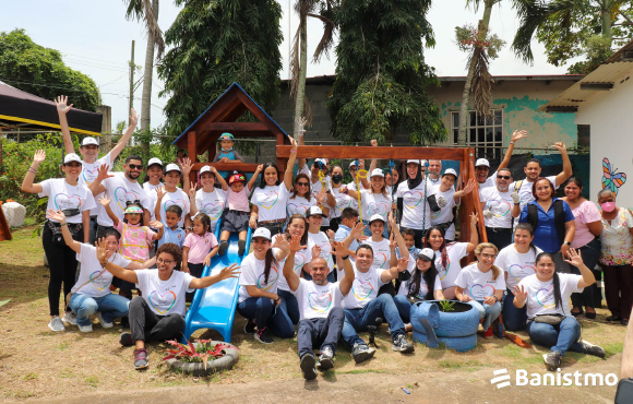Voluntarios Banistmo contribuyen a mejorar la calidad de vida de niños y jóvenes en La Industrial