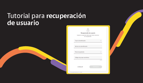 Recuperación de usuario