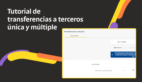 Transferencias a terceros única